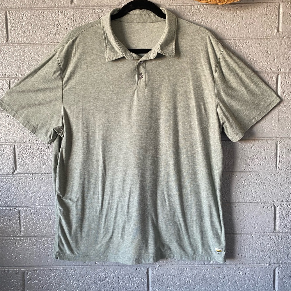 Vuori Mens Strato Tech Polo In Thyme Heather— Missing Tag